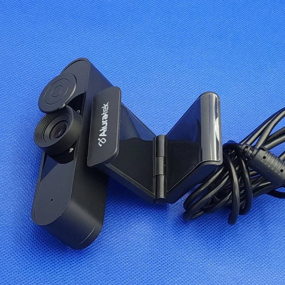 Aluratek 1080p HD Webcam with Microphone AWC03F Black‎